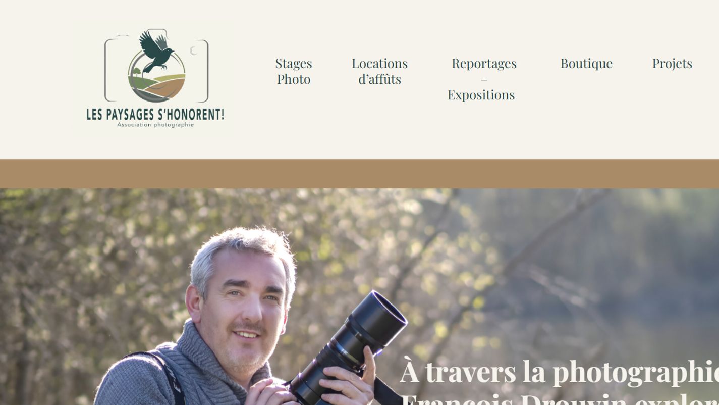 Site Les Paysages S’honorent ! — aperçu ordinateur